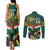 Custom South Africa Rugby Couples Matching Tank Maxi Dress and Long Sleeve Button Shirt 2024 Go Springboks Mascot African Pattern - Wonder Print Shop