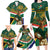 Custom South Africa Rugby Family Matching Long Sleeve Bodycon Dress and Hawaiian Shirt 2024 Go Springboks Mascot African Pattern - Wonder Print Shop