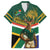 Custom South Africa Rugby Family Matching Long Sleeve Bodycon Dress and Hawaiian Shirt 2024 Go Springboks Mascot African Pattern - Wonder Print Shop