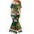 Custom South Africa Rugby Family Matching Mermaid Dress and Hawaiian Shirt 2024 Go Springboks Mascot African Pattern - Wonder Print Shop