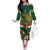 Custom South Africa Rugby Family Matching Off The Shoulder Long Sleeve Dress and Hawaiian Shirt 2024 Go Springboks Mascot African Pattern - Wonder Print Shop