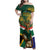 Custom South Africa Rugby Family Matching Off Shoulder Maxi Dress and Hawaiian Shirt 2024 Go Springboks Mascot African Pattern - Wonder Print Shop