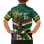 Custom South Africa Rugby Family Matching Puletasi and Hawaiian Shirt 2024 Go Springboks Mascot African Pattern - Wonder Print Shop