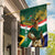 Custom South Africa Rugby Garden Flag 2024 Go Springboks Mascot African Pattern - Wonder Print Shop