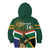 Custom South Africa Rugby Kid Hoodie 2024 Go Springboks Mascot African Pattern - Wonder Print Shop