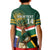 Custom South Africa Rugby Kid Polo Shirt 2024 Go Springboks Mascot African Pattern - Wonder Print Shop