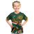 Custom South Africa Rugby Kid T Shirt 2024 Go Springboks Mascot African Pattern - Wonder Print Shop