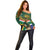 Custom South Africa Rugby Off Shoulder Sweater 2024 Go Springboks Mascot African Pattern - Wonder Print Shop