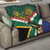 Custom South Africa Rugby Quilt 2024 Go Springboks Mascot African Pattern - Wonder Print Shop