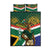 Custom South Africa Rugby Quilt Bed Set 2024 Go Springboks Mascot African Pattern - Wonder Print Shop