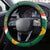 South Africa Rugby Steering Wheel Cover 2024 Go Springboks Mascot African Pattern - Wonder Print Shop