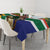 Custom South Africa Rugby Tablecloth 2024 Go Springboks Mascot African Pattern