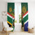 Custom South Africa Rugby Window Curtain 2024 Go Springboks Mascot African Pattern