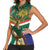 Custom South Africa Rugby Women Sleeveless Polo Shirt 2024 Go Springboks Mascot African Pattern