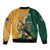 Personalised South Africa And Australia Rugby Bomber Jacket 2024 Springboks Wallabies Mascots Together - Wonder Print Shop