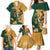 Personalised South Africa And Australia Rugby Family Matching Mermaid Dress and Hawaiian Shirt 2024 Springboks Wallabies Mascots Together - Wonder Print Shop