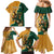 Personalised South Africa And Australia Rugby Family Matching Mermaid Dress and Hawaiian Shirt 2024 Springboks Wallabies Mascots Together - Wonder Print Shop