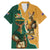 Personalised South Africa And Australia Rugby Family Matching Mermaid Dress and Hawaiian Shirt 2024 Springboks Wallabies Mascots Together - Wonder Print Shop