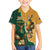 Personalised South Africa And Australia Rugby Family Matching Puletasi and Hawaiian Shirt 2024 Springboks Wallabies Mascots Together - Wonder Print Shop