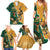 Personalised South Africa And Australia Rugby Family Matching Summer Maxi Dress and Hawaiian Shirt 2024 Springboks Wallabies Mascots Together - Wonder Print Shop