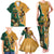 Personalised South Africa And Australia Rugby Family Matching Tank Maxi Dress and Hawaiian Shirt 2024 Springboks Wallabies Mascots Together - Wonder Print Shop