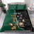 Personalised New Zealand And South Africa Rugby Bedding Set 2024 All Black Springboks Mascots Together - Wonder Print Shop