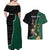 Personalised New Zealand And South Africa Rugby Couples Matching Off Shoulder Maxi Dress and Hawaiian Shirt 2024 All Black Springboks Mascots Together - Wonder Print Shop