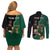 Personalised New Zealand And South Africa Rugby Couples Matching Off Shoulder Short Dress and Long Sleeve Button Shirt 2024 All Black Springboks Mascots Together - Wonder Print Shop