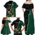 Personalised New Zealand And South Africa Rugby Family Matching Off Shoulder Maxi Dress and Hawaiian Shirt 2024 All Black Springboks Mascots Together - Wonder Print Shop