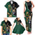 Personalised New Zealand And South Africa Rugby Family Matching Tank Maxi Dress and Hawaiian Shirt 2024 All Black Springboks Mascots Together - Wonder Print Shop