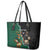 Personalised New Zealand And South Africa Rugby Leather Tote Bag 2024 All Black Springboks Mascots Together - Wonder Print Shop