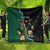 Personalised New Zealand And South Africa Rugby Quilt 2024 All Black Springboks Mascots Together - Wonder Print Shop