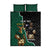 Personalised New Zealand And South Africa Rugby Quilt Bed Set 2024 All Black Springboks Mascots Together - Wonder Print Shop