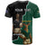 Personalised New Zealand And South Africa Rugby T Shirt 2024 All Black Springboks Mascots Together