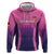 Custom Germany Football Zip Hoodie 2024 Nationalelf - Pink Version - Wonder Print Shop