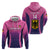 Custom Germany Football Zip Hoodie 2024 Nationalelf - Pink Version - Wonder Print Shop