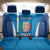 Custom Italy Football Back Car Seat Cover 2024 Gli Azzurri Marble Pattern - Wonder Print Shop