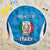 Custom Italy Football Beach Blanket 2024 Gli Azzurri Marble Pattern - Wonder Print Shop