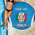 Custom Italy Football Beach Blanket 2024 Gli Azzurri Marble Pattern - Wonder Print Shop