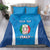 Custom Italy Football Bedding Set 2024 Gli Azzurri Marble Pattern - Wonder Print Shop