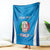 Custom Italy Football Blanket 2024 Gli Azzurri Marble Pattern