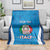 Custom Italy Football Blanket 2024 Gli Azzurri Marble Pattern