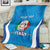 Custom Italy Football Blanket 2024 Gli Azzurri Marble Pattern