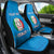 Custom Italy Football Car Seat Cover 2024 Gli Azzurri Marble Pattern - Wonder Print Shop