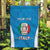 Custom Italy Football Garden Flag 2024 Gli Azzurri Marble Pattern - Wonder Print Shop