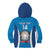 Custom Italy Football Kid Hoodie 2024 Gli Azzurri Marble Pattern - Wonder Print Shop