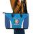 Custom Italy Football Leather Tote Bag 2024 Gli Azzurri Marble Pattern - Wonder Print Shop