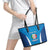 Custom Italy Football Leather Tote Bag 2024 Gli Azzurri Marble Pattern - Wonder Print Shop