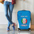 Custom Italy Football Luggage Cover 2024 Gli Azzurri Marble Pattern - Wonder Print Shop