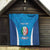 Custom Italy Football Quilt 2024 Gli Azzurri Marble Pattern